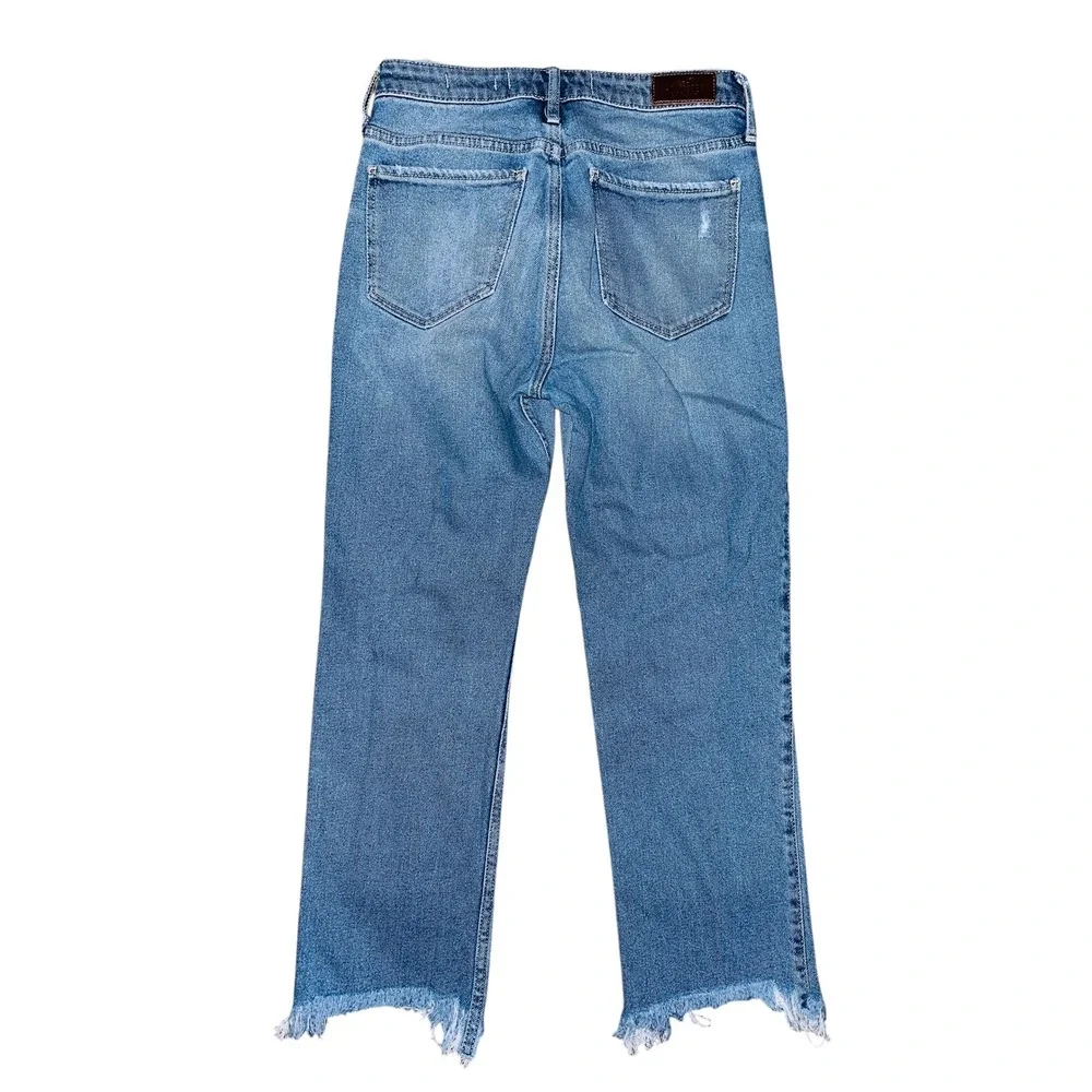 WB6‎ Hollister High-Rise Slim Straight Vintage Stretch Distressed Jeans Size 3